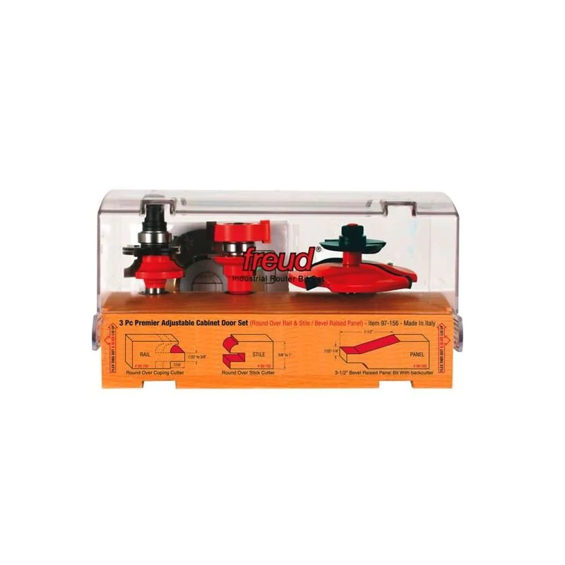 Freud | 97-156 3 Piece Premier Adjustable Cabinet Bit Set - Image 2