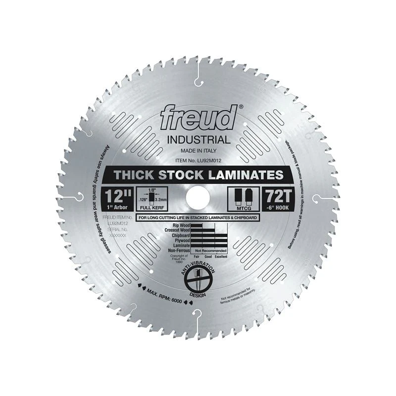 Freud | LU92M012 12" Thick-Stock Laminate Blade - Image 2