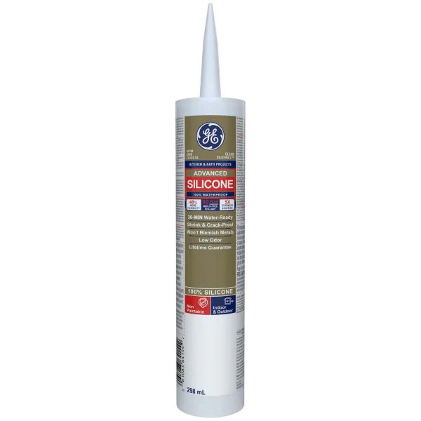 GE 300ml Advance Kitchen & Bath Silicone - Clear