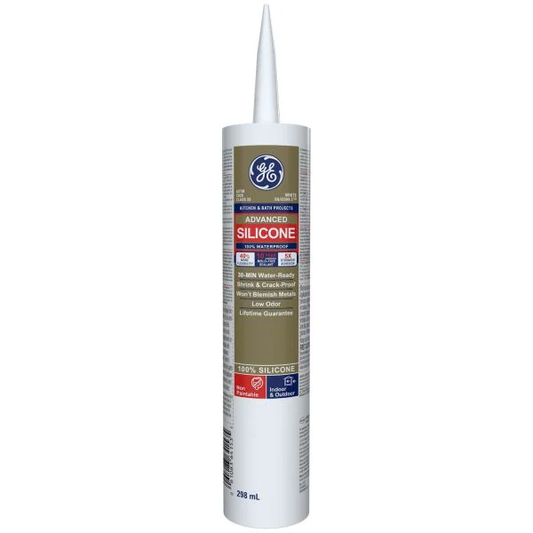 GE 300ml Advance Kitchen & Bath Silicone - White