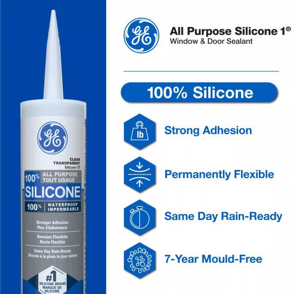 GE 300ml All Purpose Silicone - White - Image 2