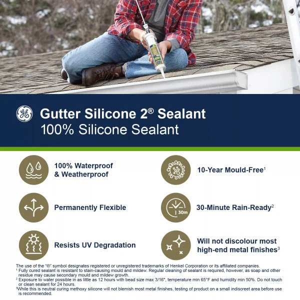 GE 300ml Gutter Silicone -Clear - Image 3