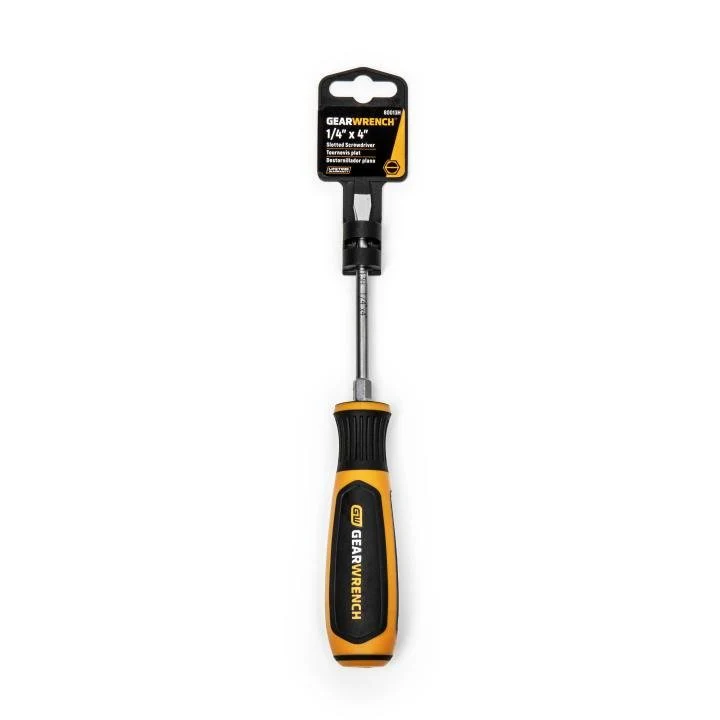 GEARWRENCH 80013H 1/4" x 4" Slotted Dual Material Screwdriver - Image 4