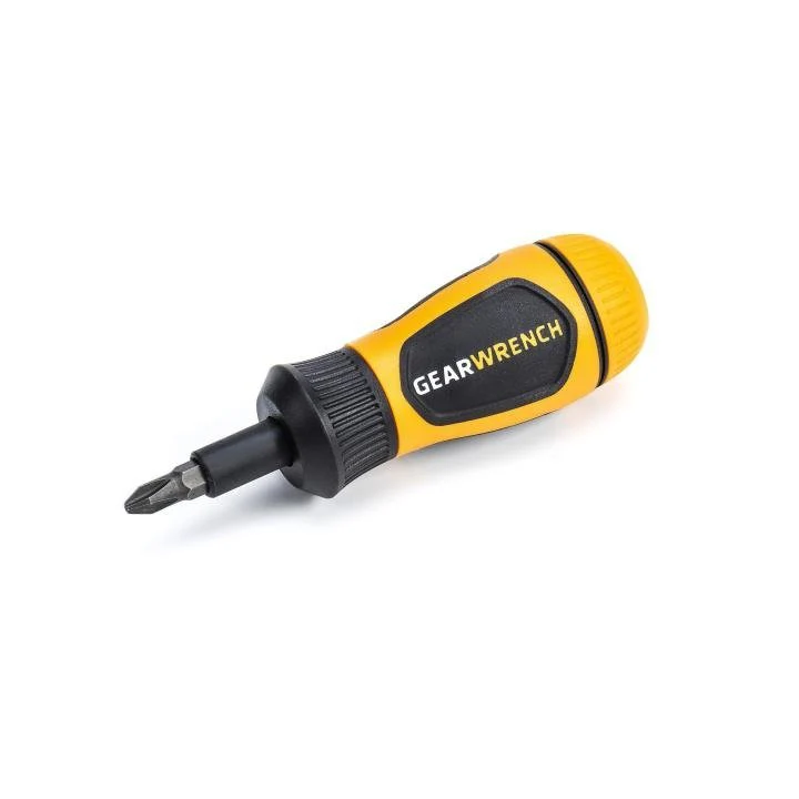GEARWRENCH 80061R 6-in-1 Stubby Ratcheting Multi-Bit Driver - Image 3