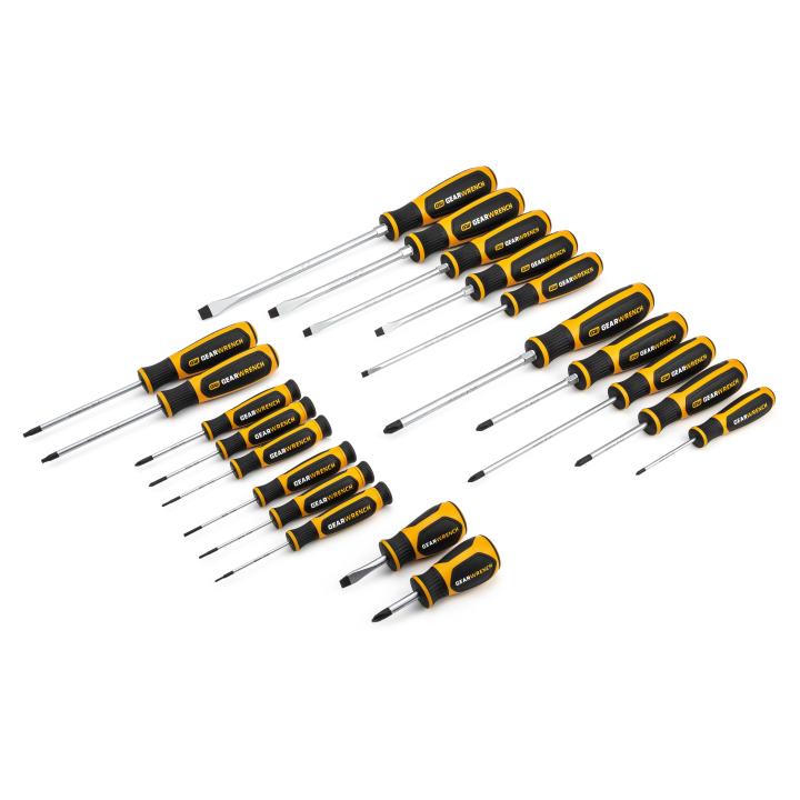 GEARWRENCH 80066H 20 Piece Phillips®/Slotted/Torx® Dual Material Screwdriver Set - Image 4
