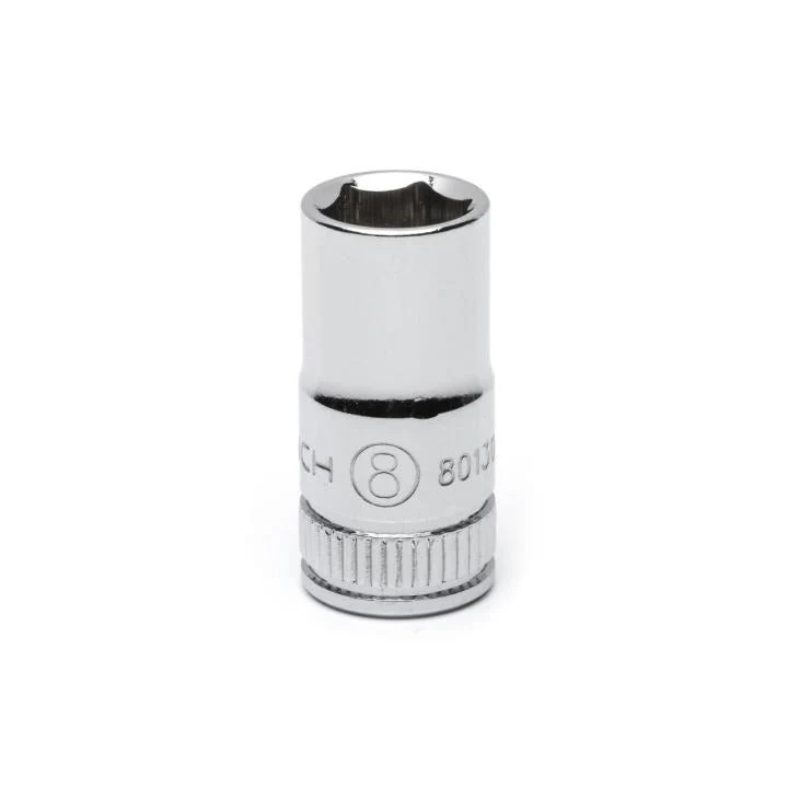 GEARWRENCH 80130 1/4" Drive 6 Point Standard Metric Socket 8mm