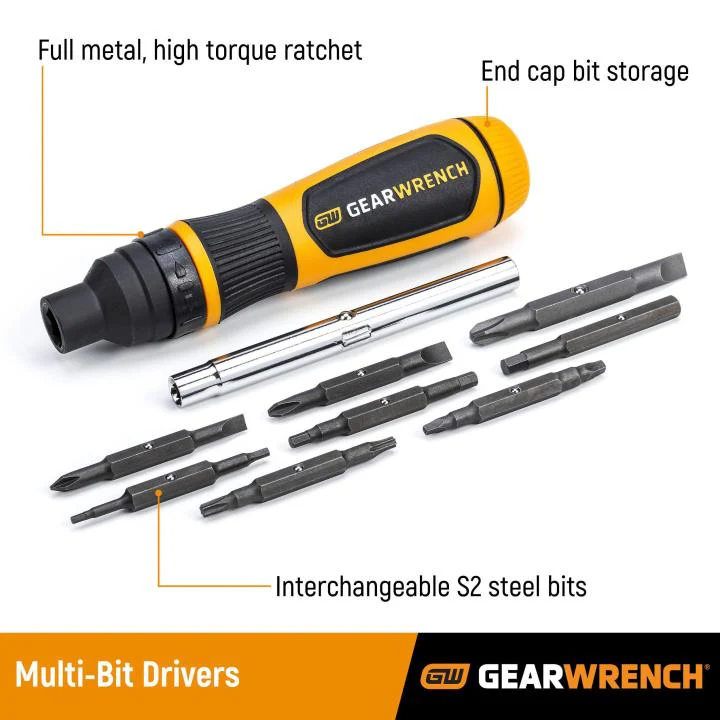 GEARWRENCH 80191R 19-in-1 Ratcheting Multi-Bit Driver - Image 8
