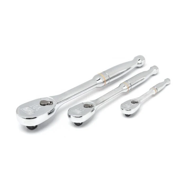 GEARWRENCH 81206T 3 Piece 1/4", 3/8" & 1/2" Drive 90-Tooth Teardrop Ratchet Set - Image 3