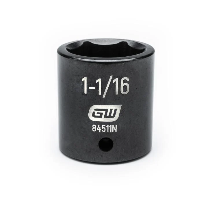 GEARWRENCH 84511N 1/2" Drive 6 Point Standard Impact SAE Socket 1-1/16"