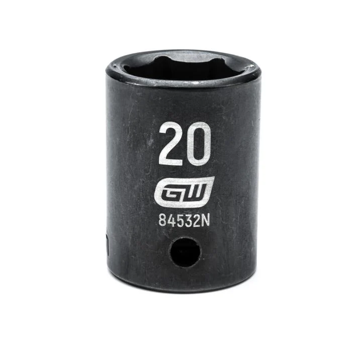 GEARWRENCH 84532N 1/2" Drive 6 Point Standard Impact Metric Socket 20mm