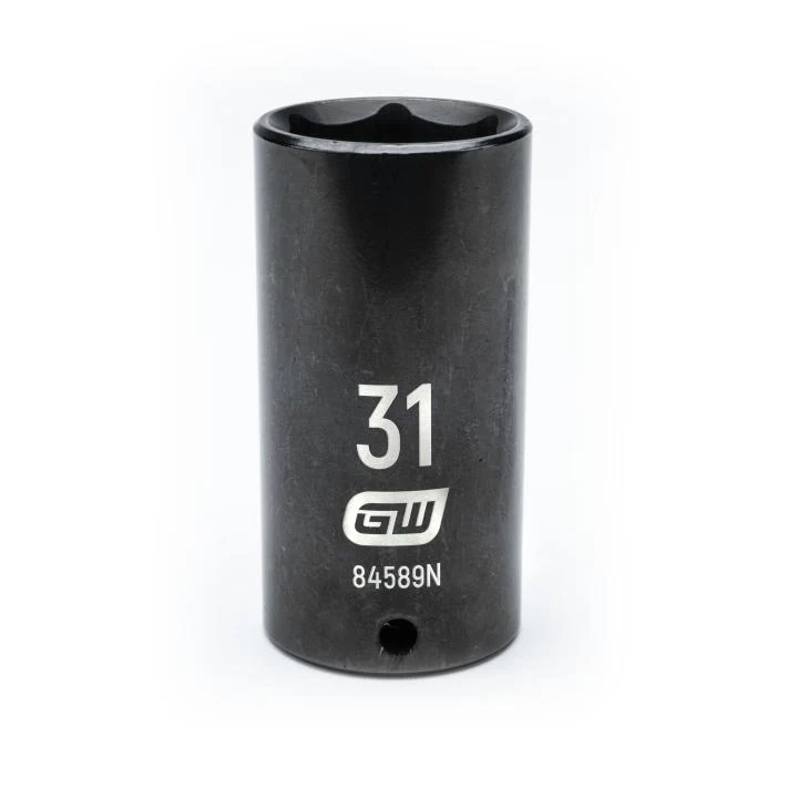 GEARWRENCH 84589N 1/2" Drive 6 Point Deep Impact Metric Socket 31mm