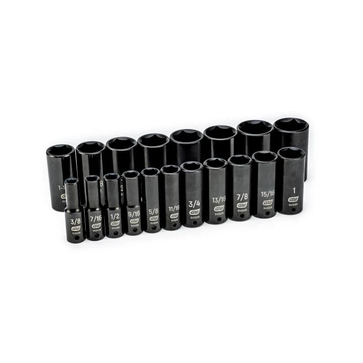 GEARWRENCH 84934N 19 Piece 1/2" Drive 6 Point Deep Impact SAE Socket Set - Image 3