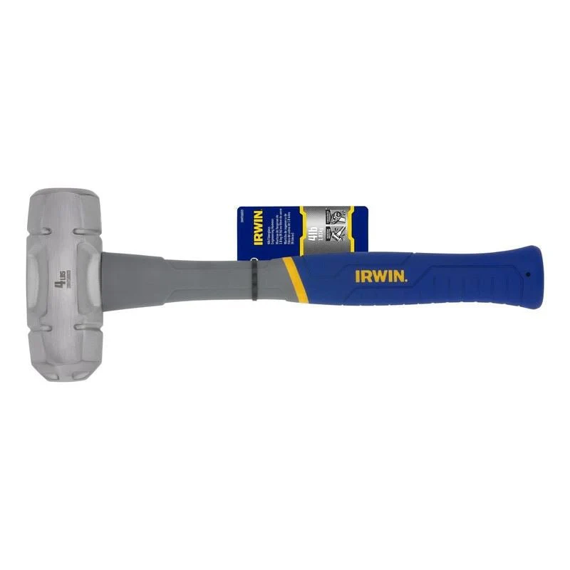 IRWIN IWHT56603 4 lb Polished Face Steel Head Rubber Sledge Hammer - Image 5