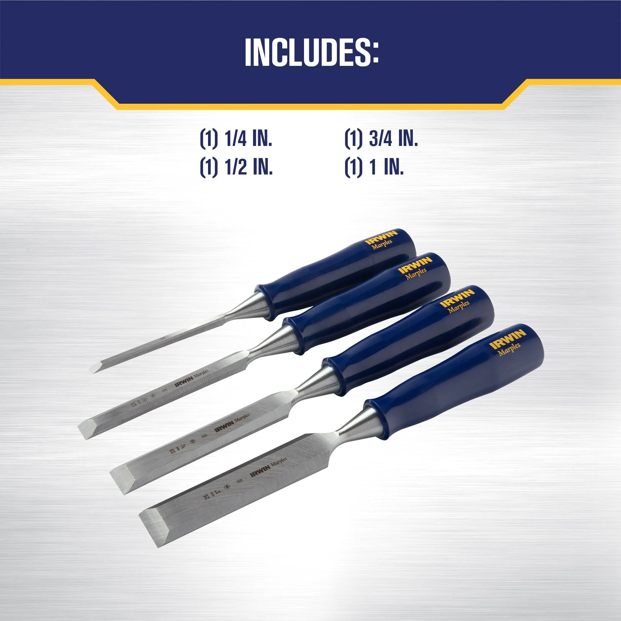 IRWIN M444S4N 4pc Chisel Set - Image 2