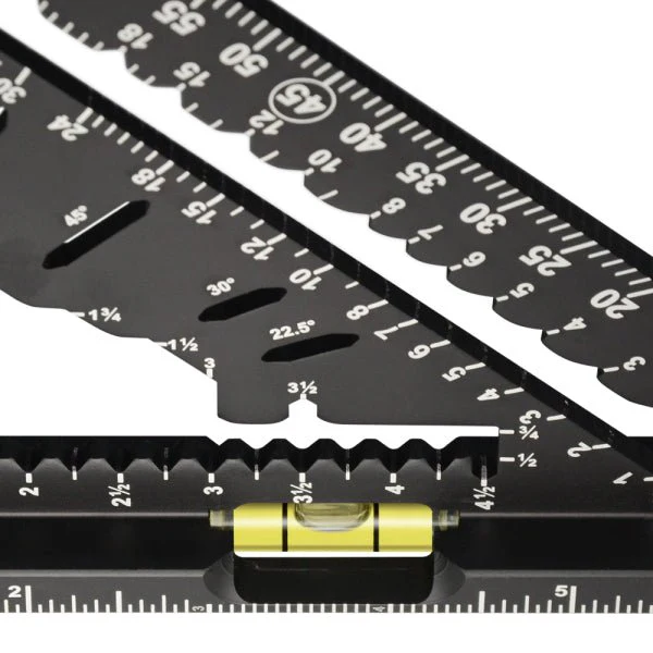 JOHNSON 7-1/4" Johnny Square® MACH-1™ Smart Mark™ Rafter Square with Level Vial - Image 4
