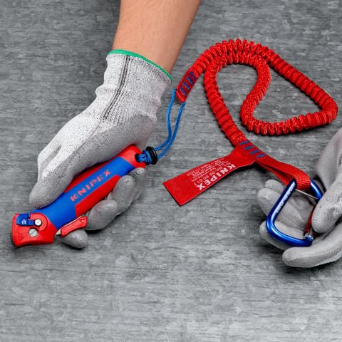 KNIPEX 16 50 145 SBA Stripping Knife With Guide Shoe and Ratchet Function - Image 7