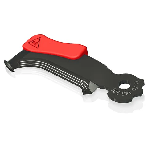 KNIPEX 16 50 145 SBA Stripping Knife With Guide Shoe and Ratchet Function - Image 9