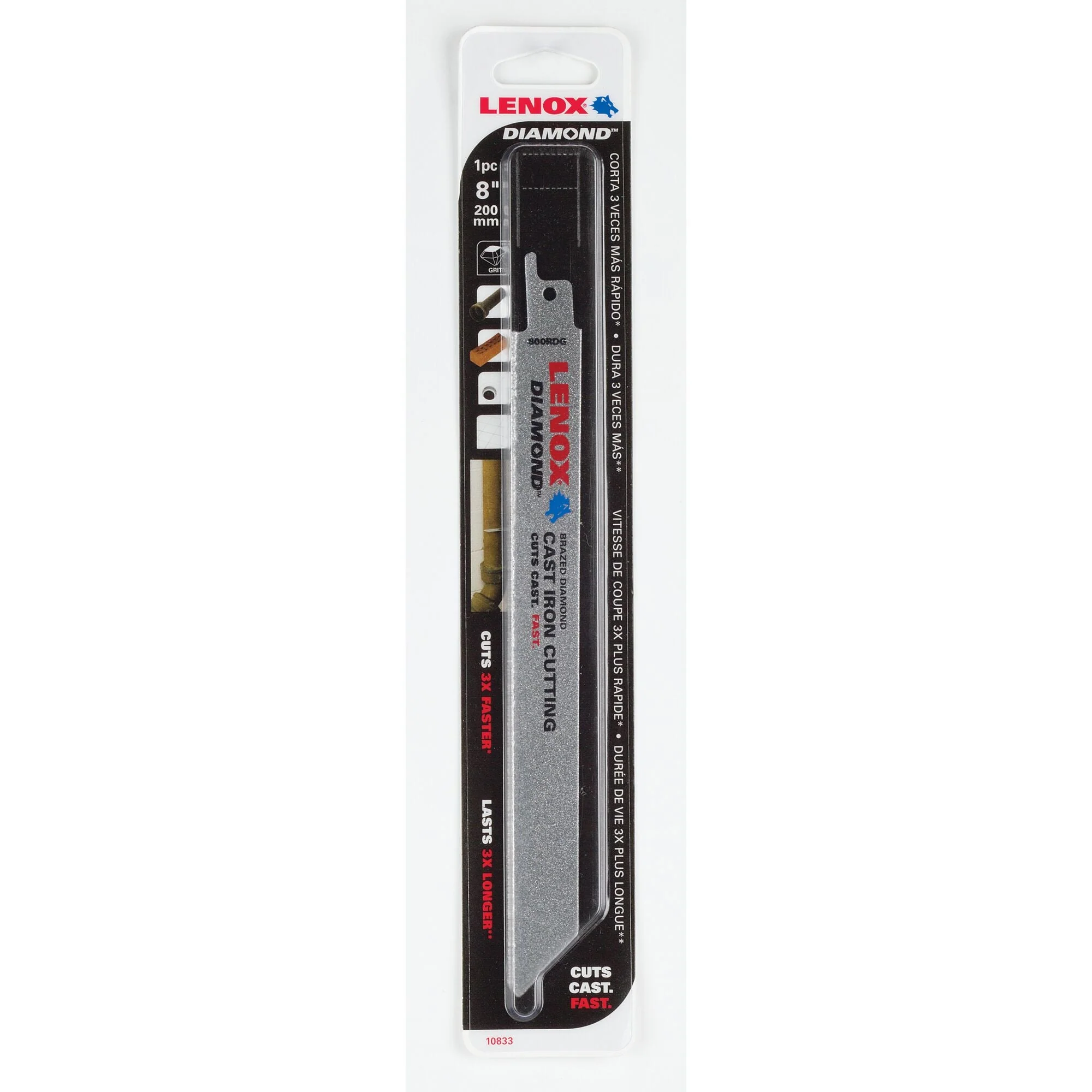 LENOX 10833800RDG Diamond 8" Reciprocating Blade