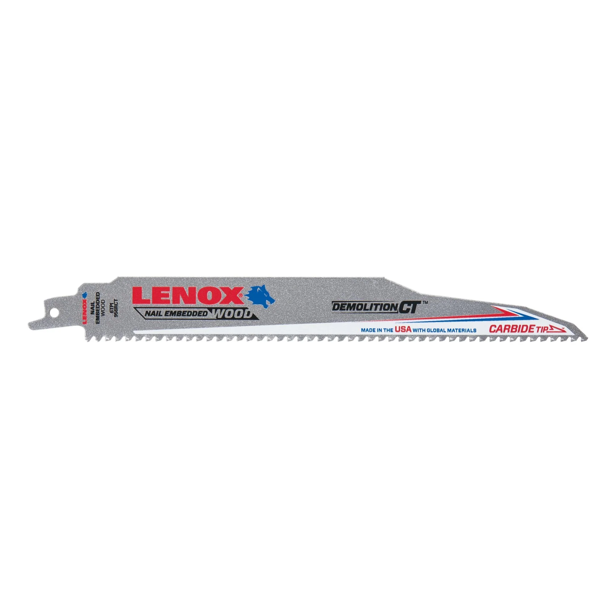 LENOX 1832143 Demolition CT™ 9" Reciprocating Saw Blades 6TPI 1/PK - Image 2