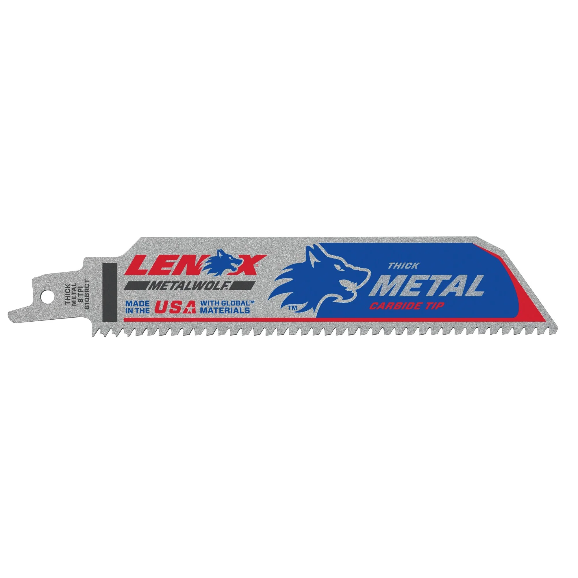 LENOX 2014220 Lazer CT™ Carbide Tipped 6" Reciprocating Saw Blades 8TPI 1/PK - Image 2