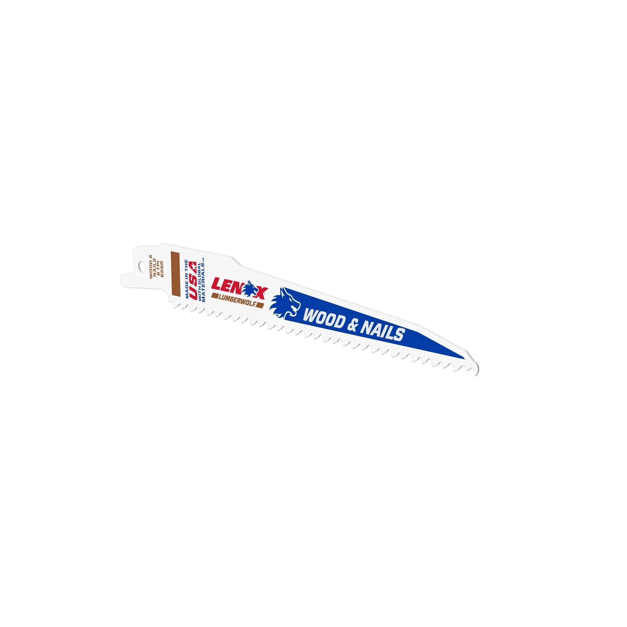 LENOX 20572656R LUMBERWOLF™ 6" Reciprocating Saw Blades 6 TPI - 5/PK - Image 3