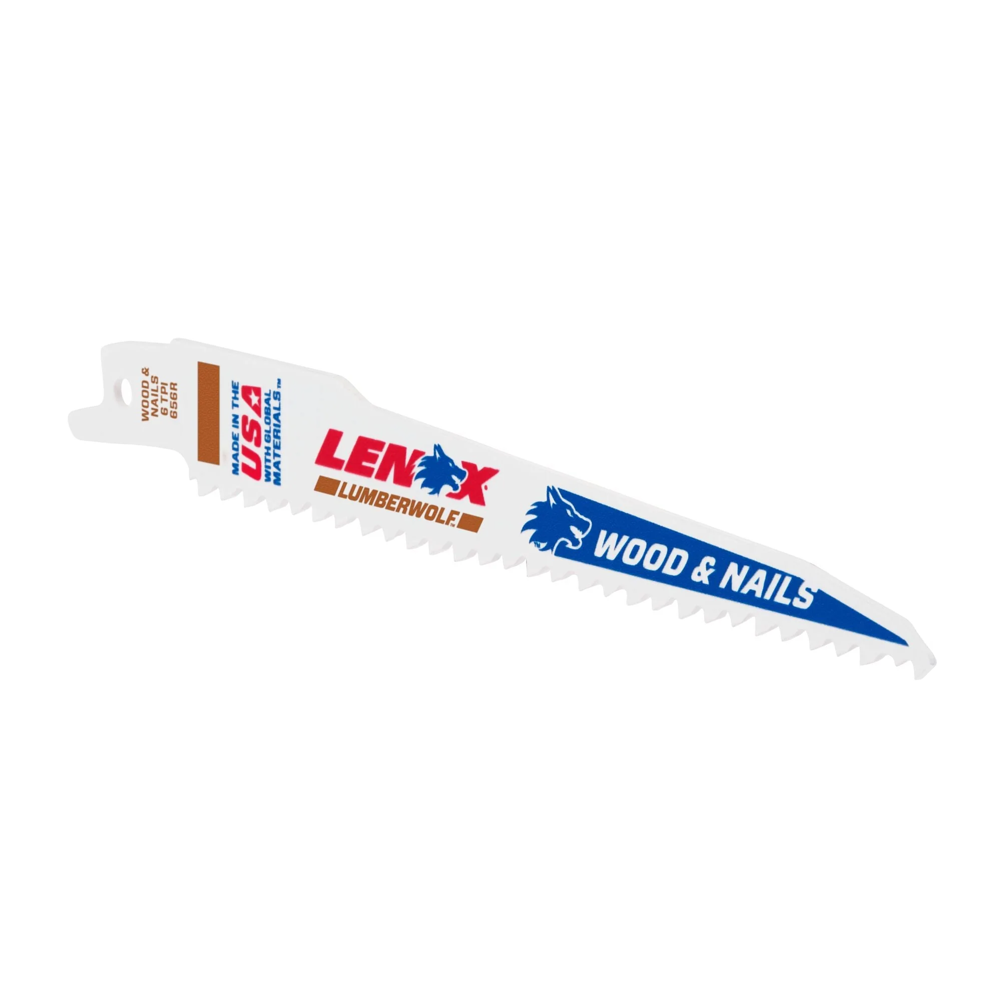 LENOX 20572656R LUMBERWOLF™ 6" Reciprocating Saw Blades 6 TPI - 5/PK - Image 4