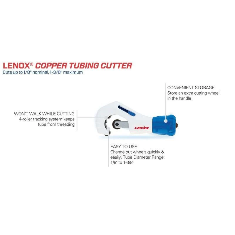 LENOX 21011TC138 Copper Cutting Tubing Cutter - Image 6