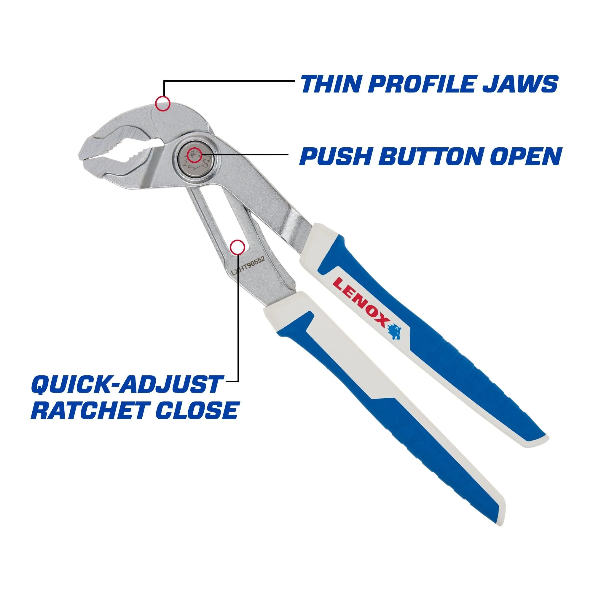 LENOX LXHT90552 12" Quick-Adjust Pliers - Image 10