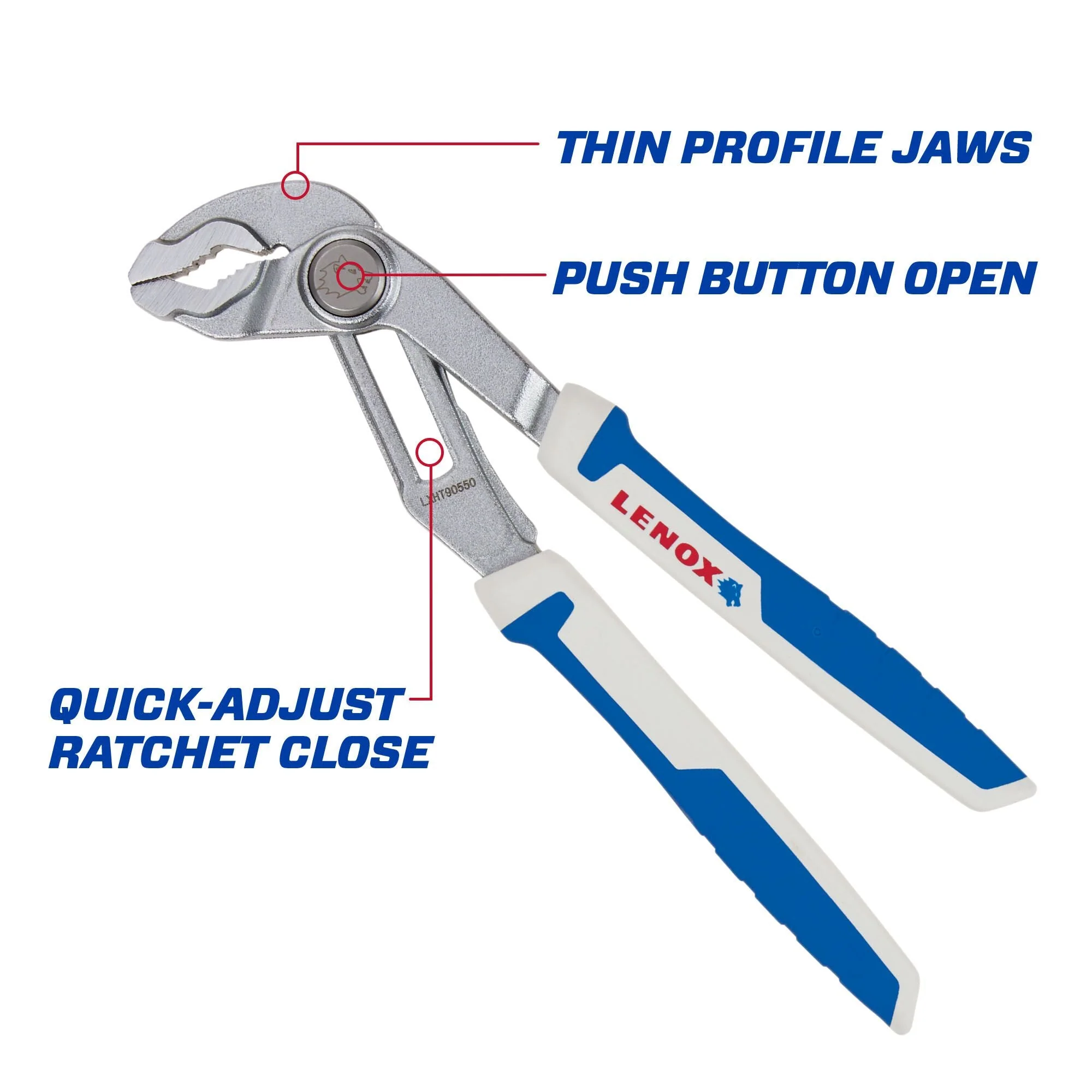 LENOX LXHT90550 8" Quick-Adjust Pliers - Image 3