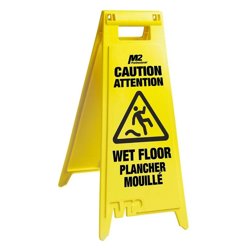 M2 Floor Sign “Caution Wet Floor†– English/ French