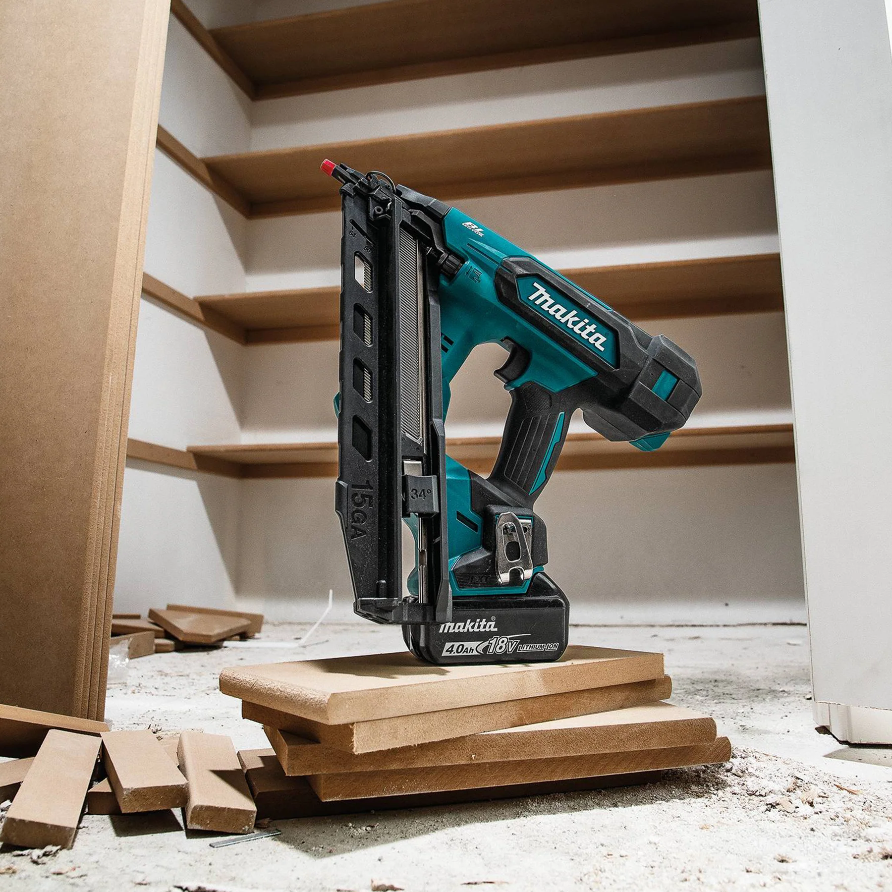 Makita DBN620Z 18V LXT Brushless 2-1/2" 15 ga Finish Nailer, 34°, Tool Only - Image 14