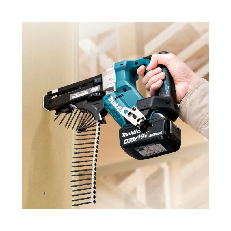 Makita DFR551ZX1 18V LXT Brushless Cordless 2-3/16in Autofeed Screwdriver w/XPT (Tool Only) - Image 2