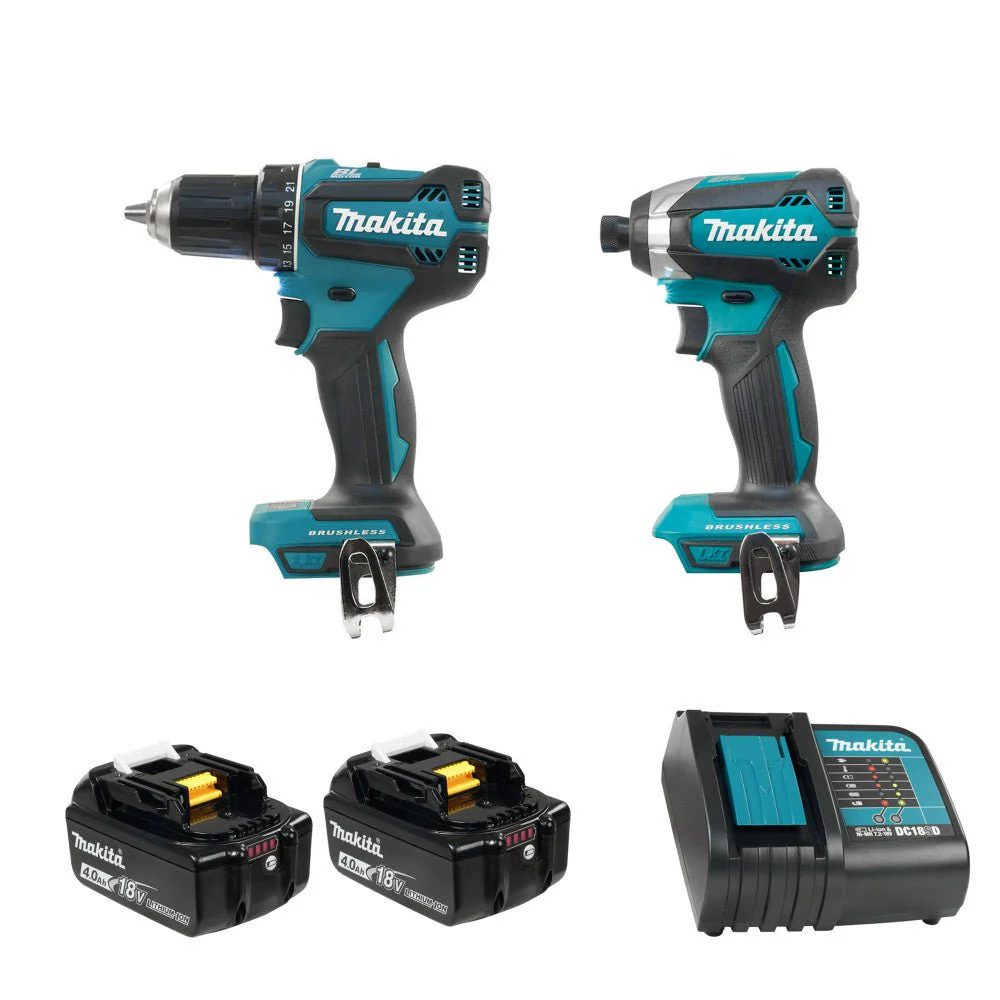 Makita DLX2289M01 18V LXT BL 2 Tool Combo Kit, 4.0Ah x2