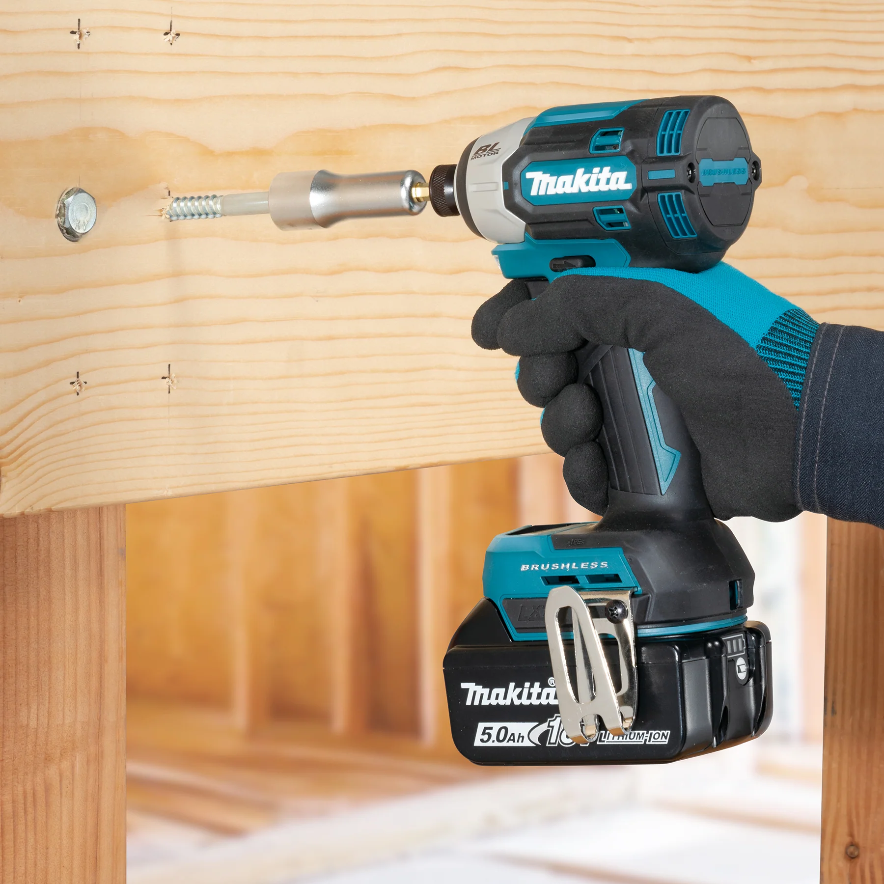 Makita DTD201Z 18V LXT Brushless 1/4" Impact Driver, Tool Only - Image 17
