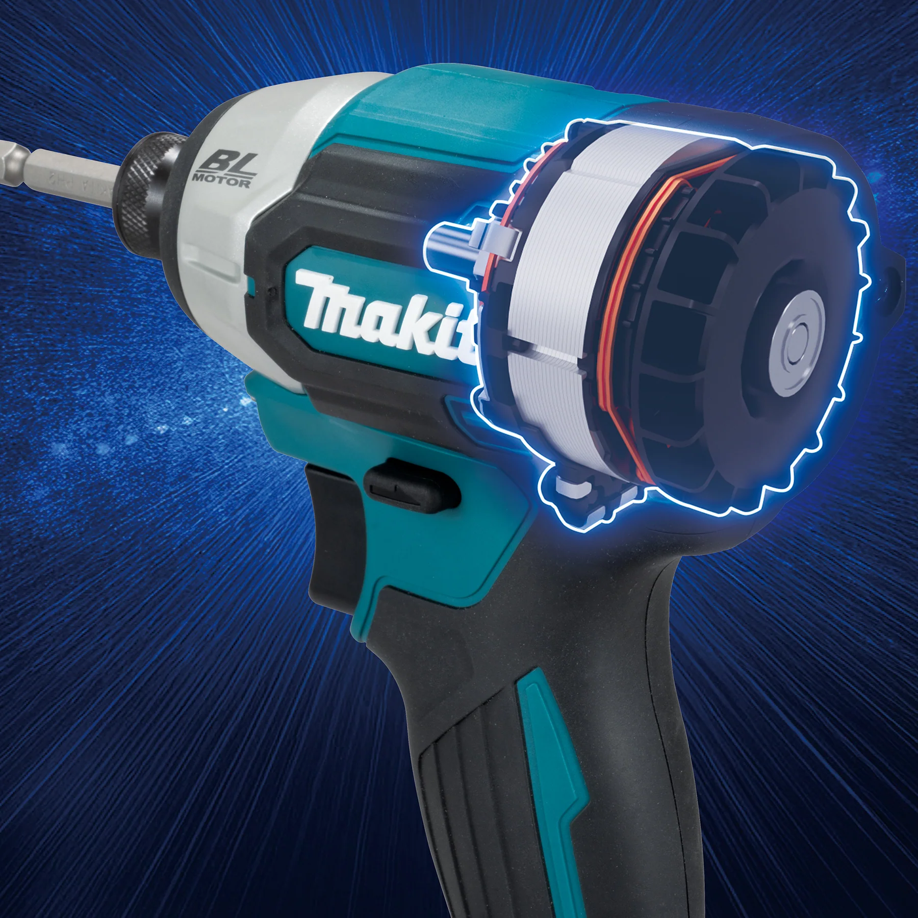 Makita DTD201Z 18V LXT Brushless 1/4" Impact Driver, Tool Only - Image 4