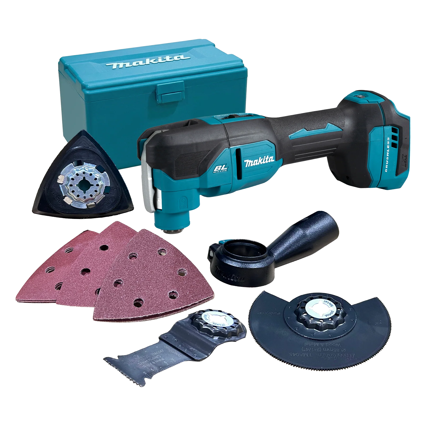 Makita DTM53ZX1 18V LXT Brushless Tool-less Multi Tool w/Accessory Kit, Tool Only