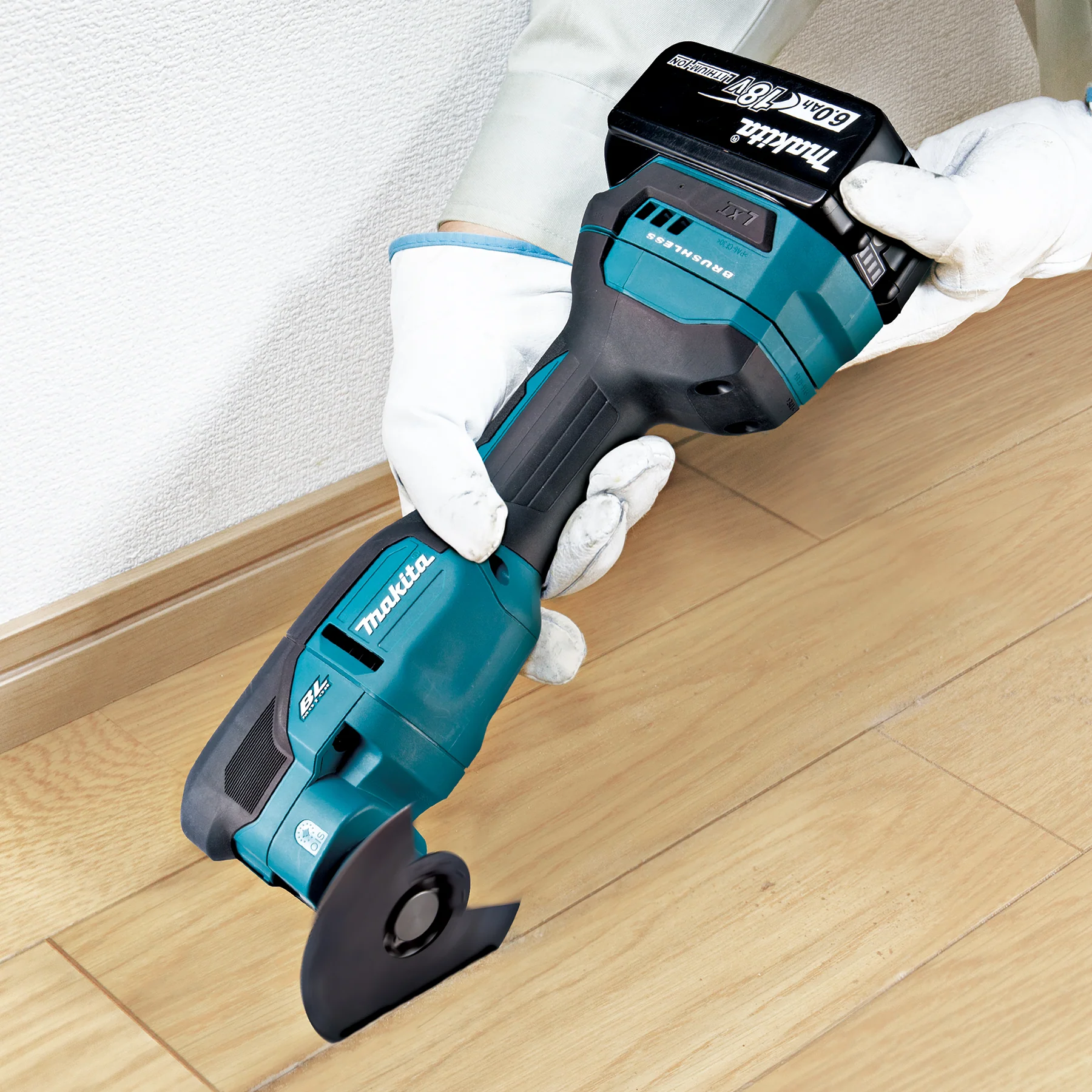 Makita DTM53ZX1 18V LXT Brushless Tool-less Multi Tool w/Accessory Kit, Tool Only - Image 9