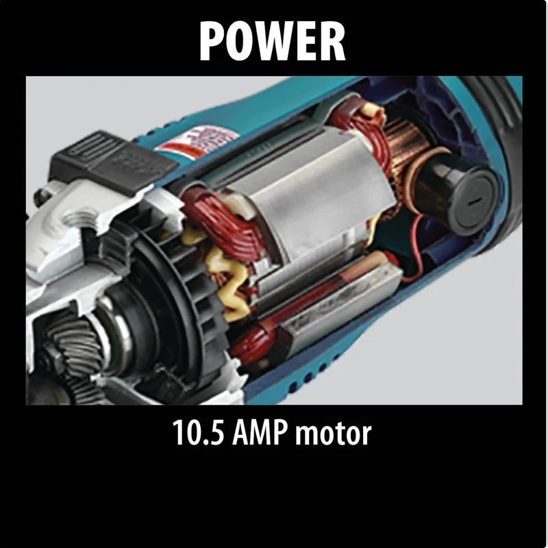 Makita GA5020Y 5in SJS Angle Grinder, with AC/DC Switch - Image 4