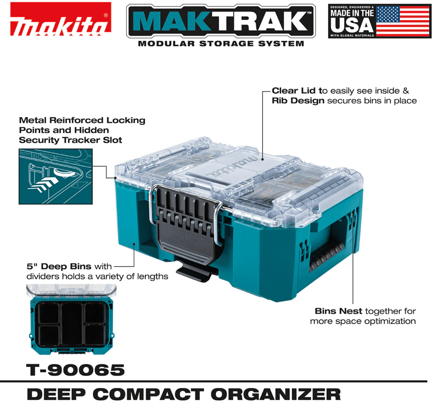 Makita MAKTRAK™ Deep Compact Organizer - Image 2