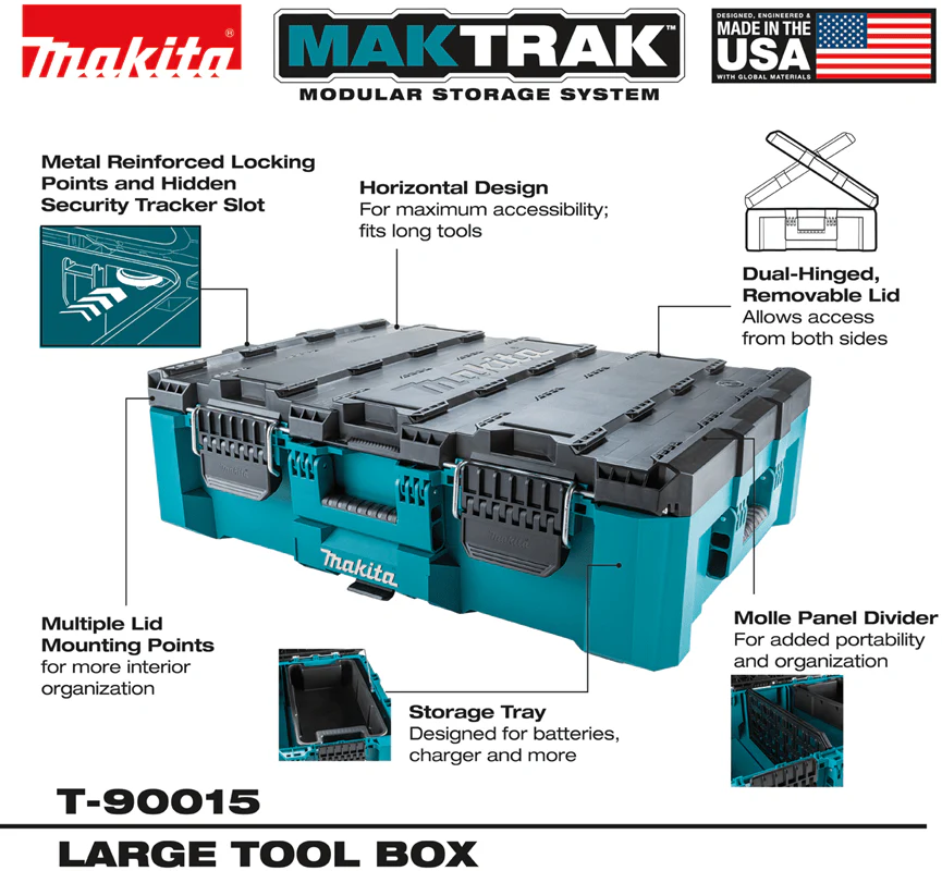 Makita MAKTRAK™ Large Tool Box - Image 3