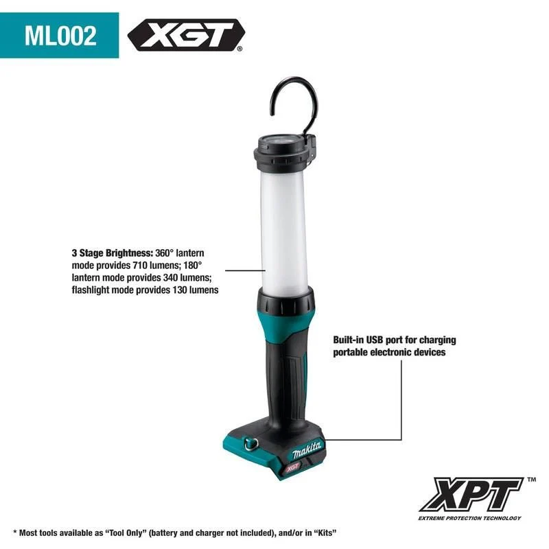 Makita ML002G 40V MAX XGT 710 Lumen LED Worklight - Image 2