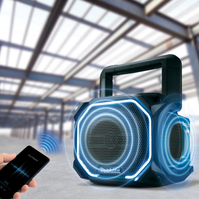 Makita MR014G 40Vmax XGT / 18V LXT Bluetooth Jobsite Speaker - Image 2