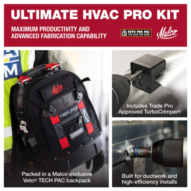 Malco®  Ultimate HVAC Pro Kit with Veto® TECH PAC Backpack - Image 3