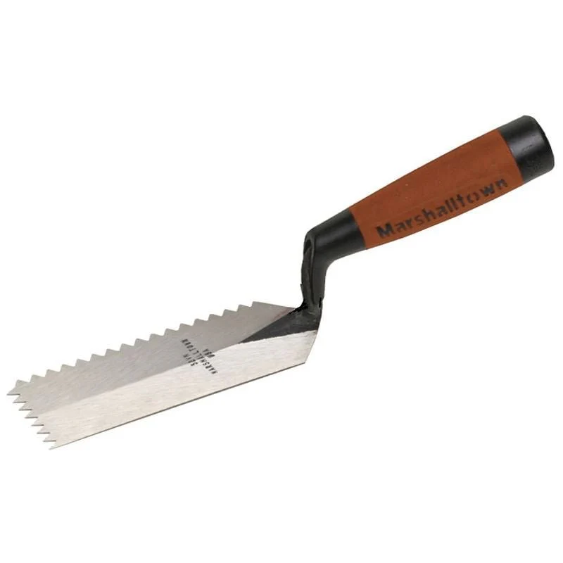 Marshaltown | 52VND 5 X 2 Notched Margin Trowel w/DuraSoft® Handle-1/4 X 3/16 'V'