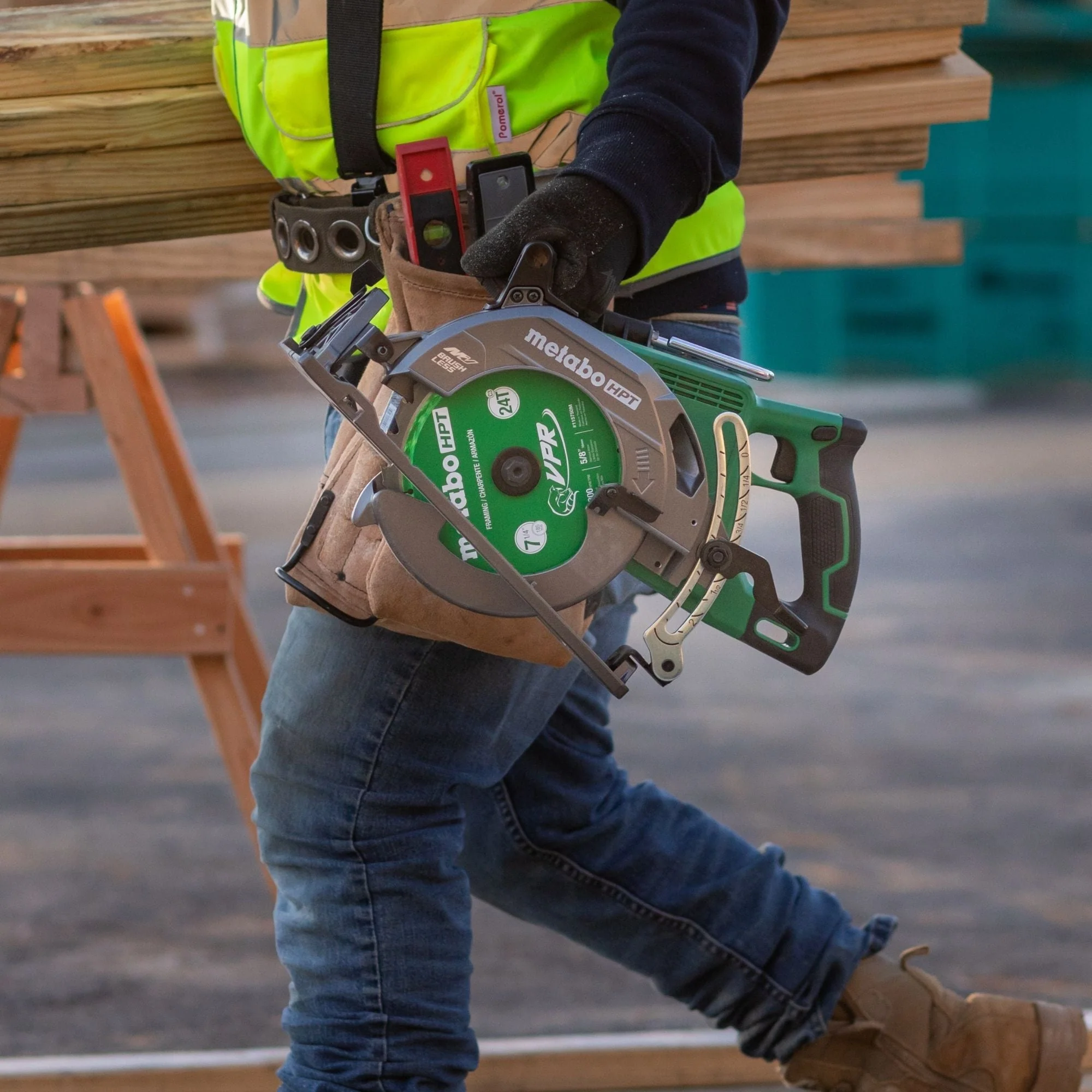 metabo HPT C3607DWAQ4M 36V MultiVolt 7-1/4 Inch Rear Handle Circular Saw (Tool Body Only) - Image 9