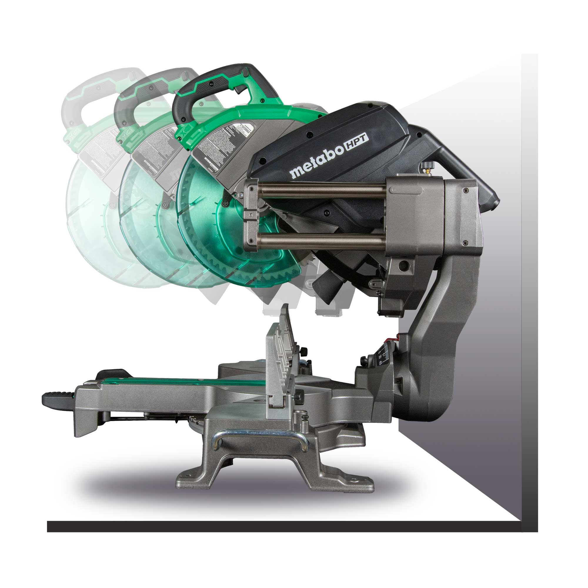 metabo HPT C3612DRAQ4M 36V MultiVolt™ 12" Dual Bevel Sliding Miter Saw w/ Torque Boost Technology (Tool Body Only) - Image 8