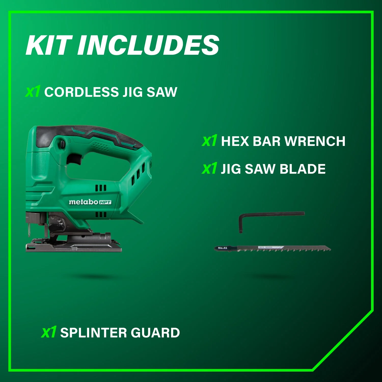 metabo HPT CJ18DAQ4M 18V Cordless Jig Saw (Tool Body Only) - Image 3