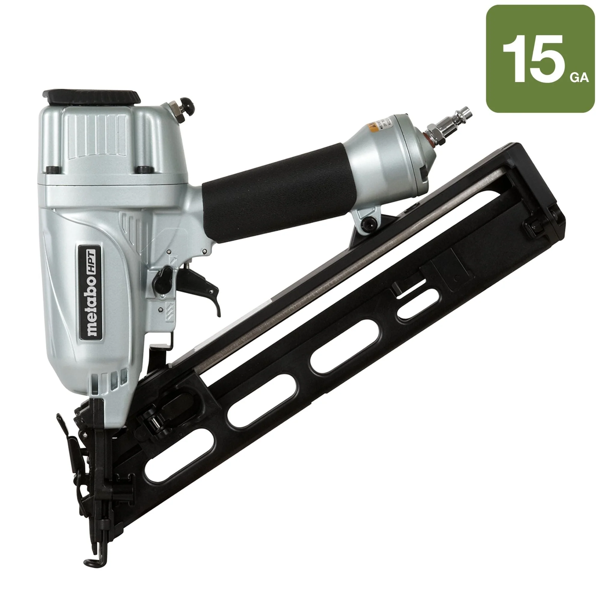 metabo HPT NT65MA4M 2-1/2 Inch 15 Gauge Angled Finish Nailer with Air Duster