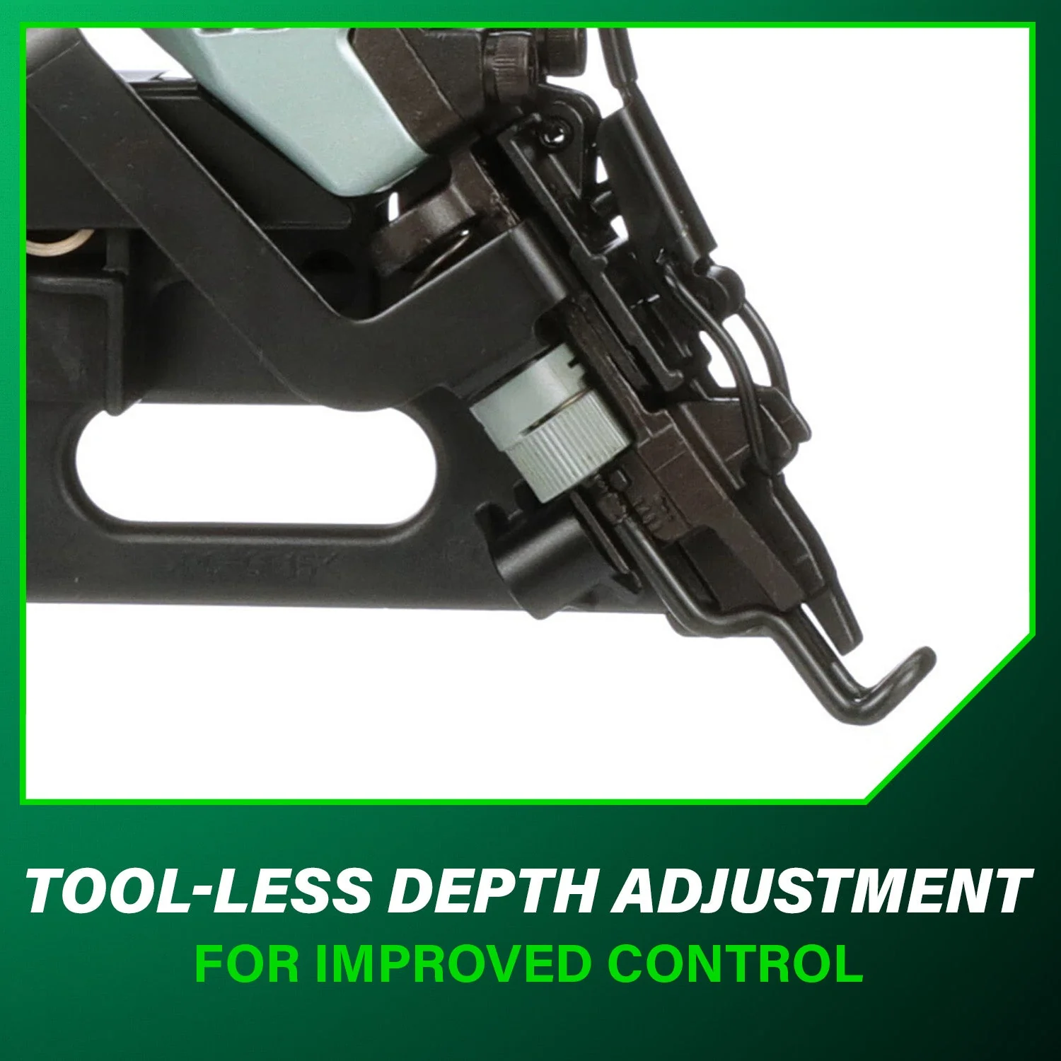 metabo HPT NT65MA4M 2-1/2 Inch 15 Gauge Angled Finish Nailer with Air Duster - Image 6