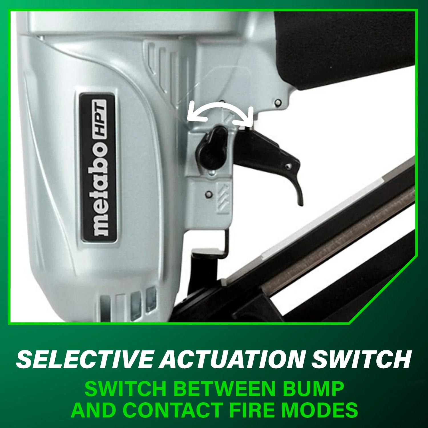 metabo HPT NT65MA4M 2-1/2 Inch 15 Gauge Angled Finish Nailer with Air Duster - Image 7